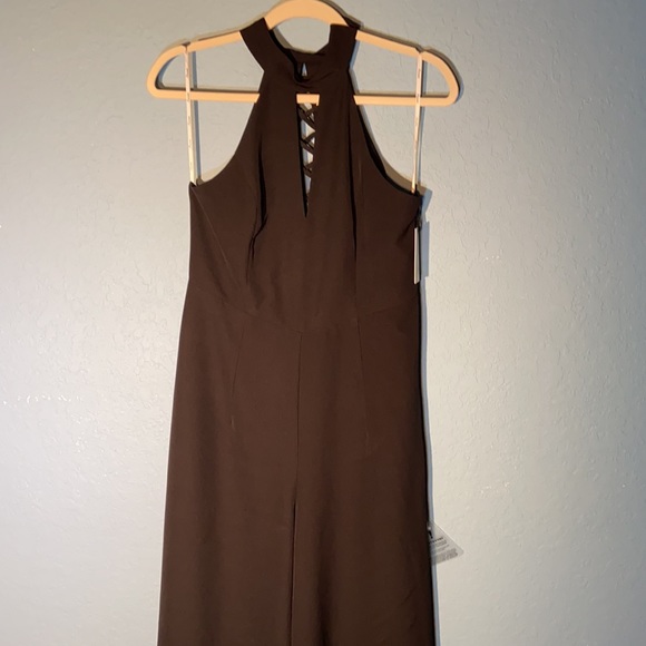 Lumier by Bariano size M black wide leg high neck - Picture 7 of 10